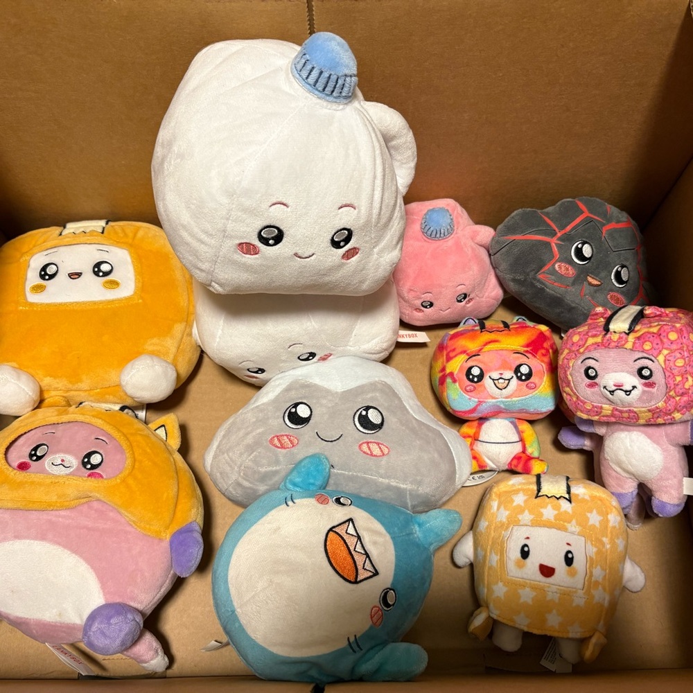 Lankybox plushie bundle